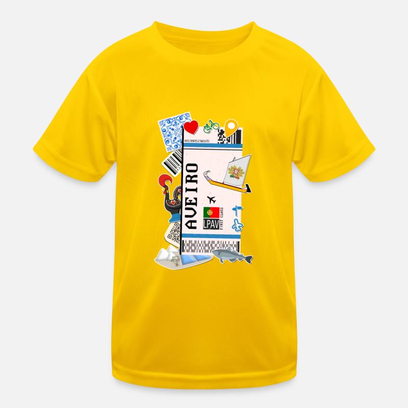 Plane ticket - boarding pass - boarding pass - Aveiro Kids Functional T-Shirt