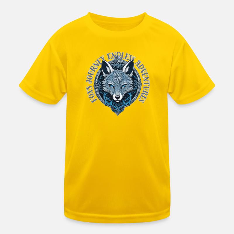 Fox's Journey Endless Adventures Kids Functional T-Shirt
