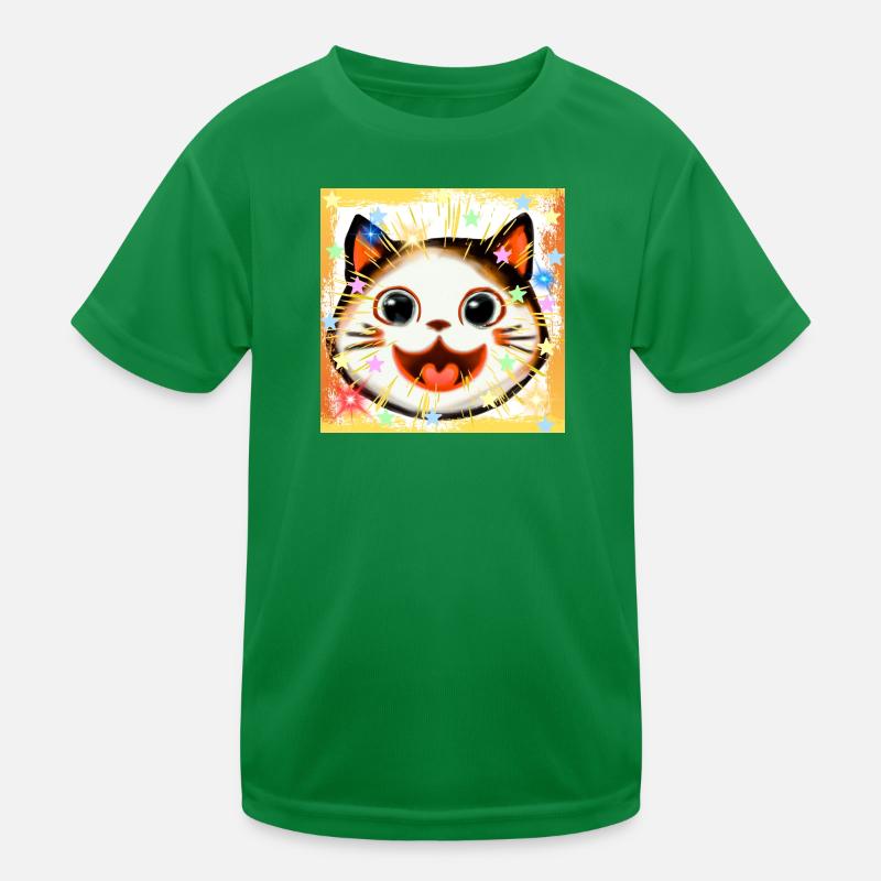 Mignon visage de chaton drôle dans l’anime, style kawaii T-shirt sport Enfant