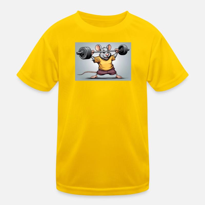 Power mouse during strength training Kids Functional T-Shirt