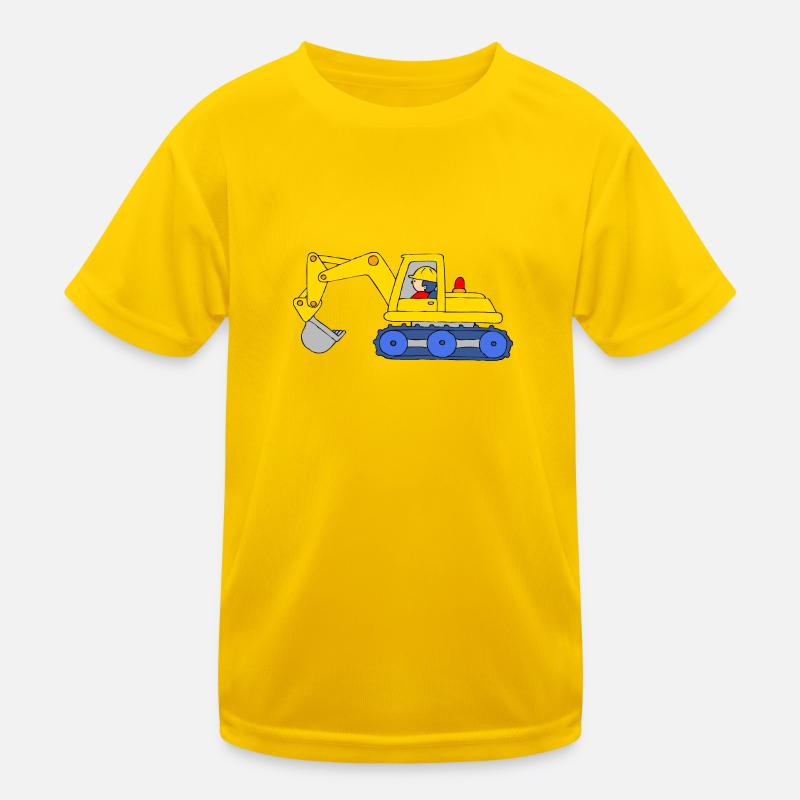 Backhoe Loader Kinder Funktions-T-Shirt