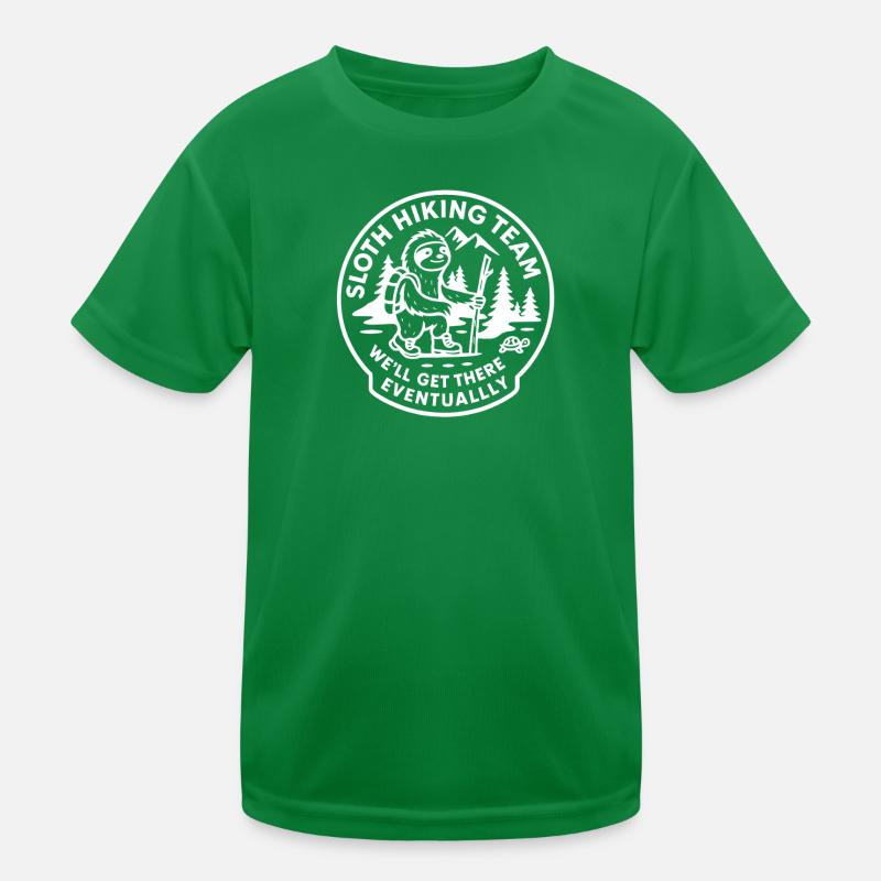 Sloth Hiking Team We'll Get There Eventually Kinder Funktions-T-Shirt