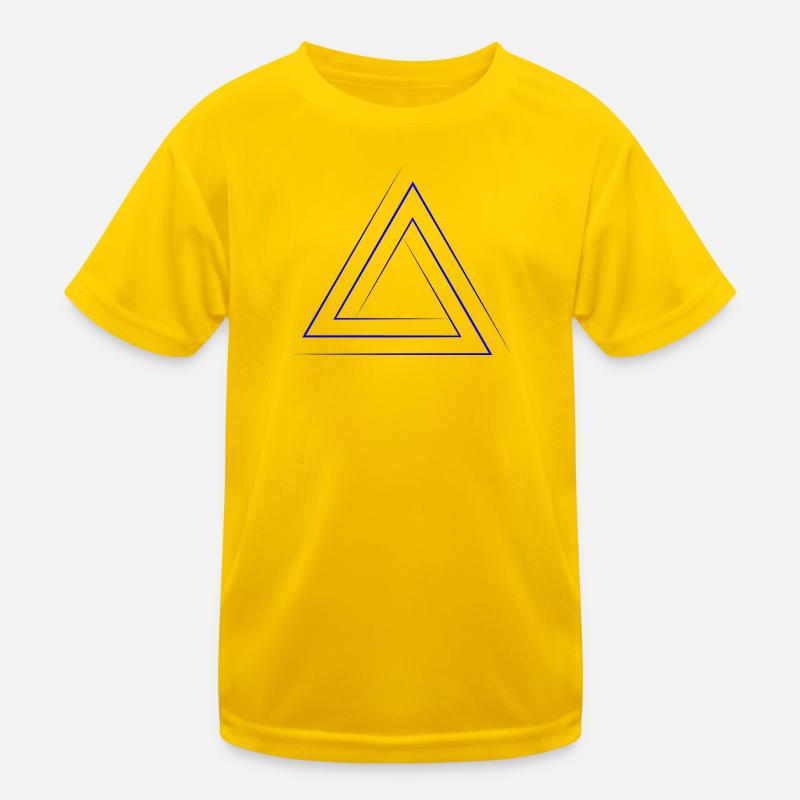 Geometric triangular nesting Kids Functional T-Shirt