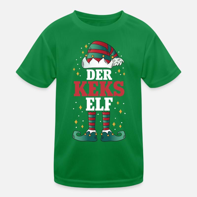 Noël L’Elfe des Cookies T-shirt sport Enfant