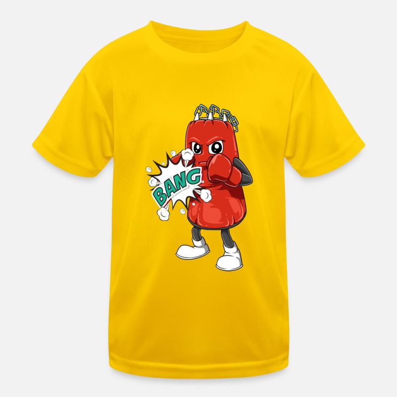 Boxe boxe boxe boxe de boxe de boxe pour un - T-shirt sport Enfant - jaune d'œuf