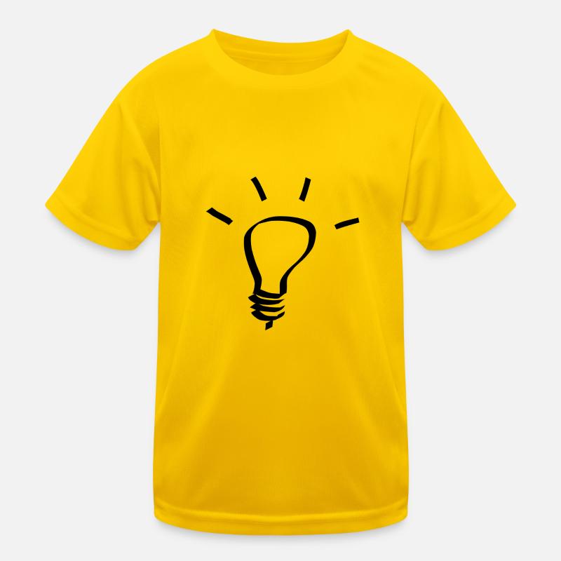 Glühbirne Idee Geschenk Kinder Funktions-T-Shirt