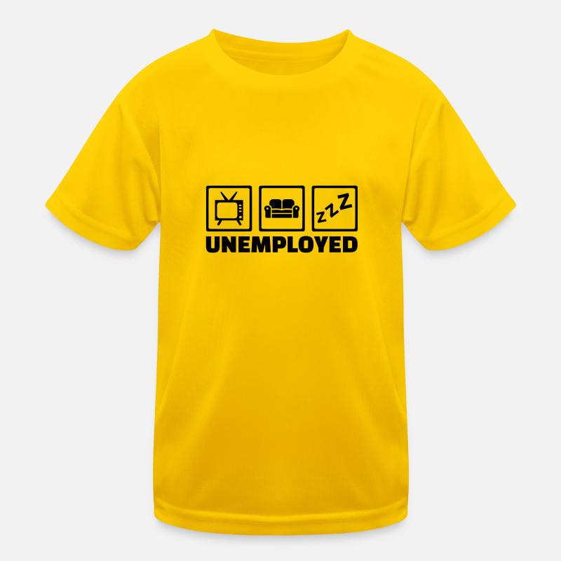 Arbeitslos Kinder Funktions-T-Shirt