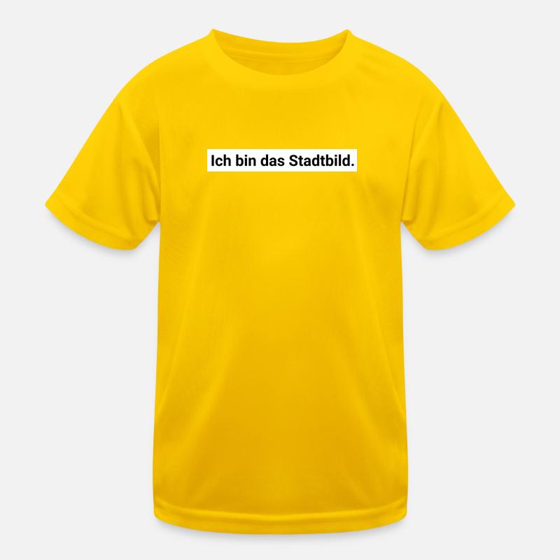 Ich bin das Stadtbild. Design Geschenk Kinder Funktions-T-Shirt