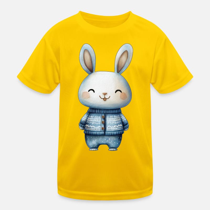 Adorable Little Rabbit – Illustration Tenderness Kids Functional T-Shirt