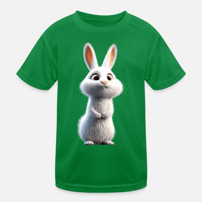 Mountain Rabbit Arctic Hare Albino Rabbit White Rabbit Kids Functional T-Shirt