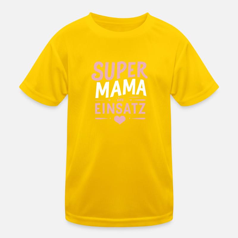 Supermama Einsatz: Muttertag Geburtstag Beste Mama Kinder Funktions-T-Shirt