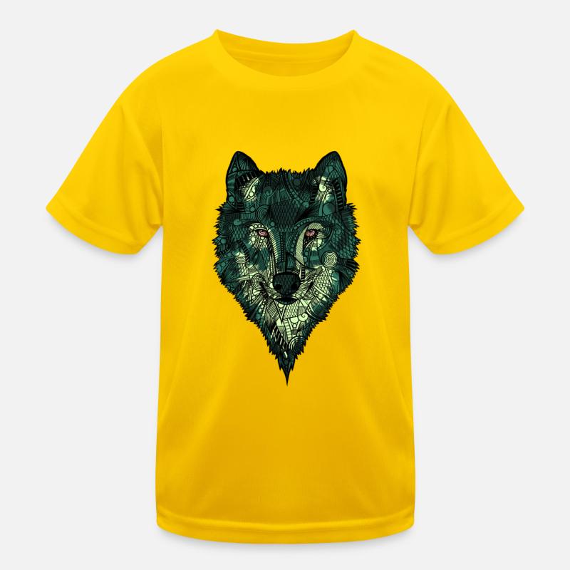 Wolf Kinder Funktions-T-Shirt