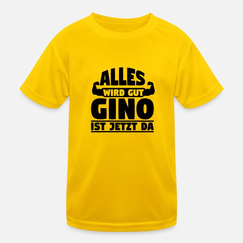 Alles wird gut Gino ist jetzt da Kinder Funktions-T-Shirt