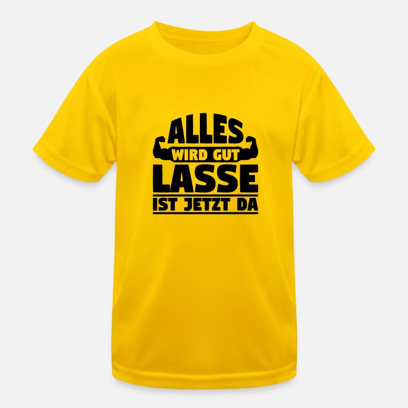 Alles wird gut Lasse ist jetzt da Kinder Funktions-T-Shirt