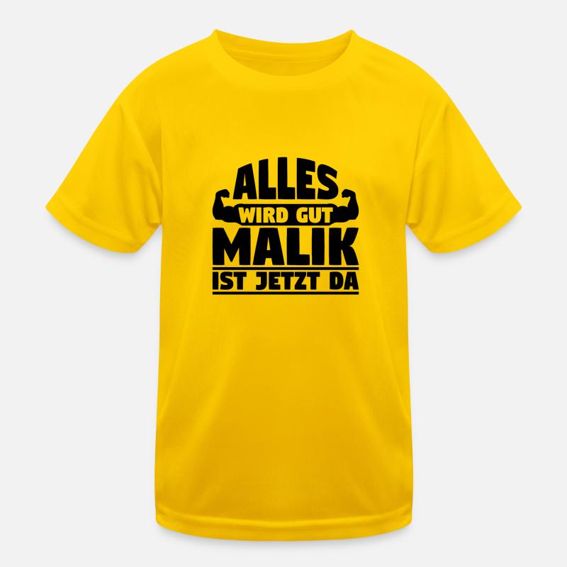 Alles wird gut Malik ist jetzt da Kinder Funktions-T-Shirt
