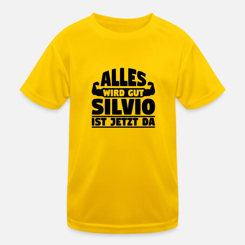 Alles wird gut Silvio ist jetzt da Kinder Funktions-T-Shirt