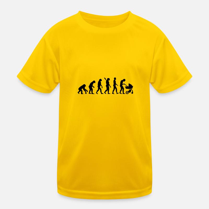 Evolution Baby Eltern Kinder Funktions-T-Shirt