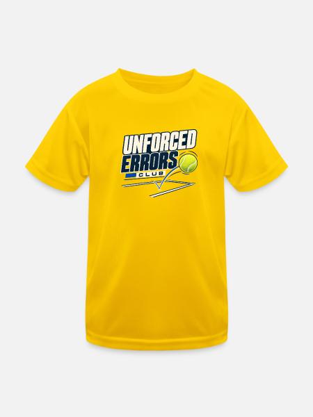 Unforced Errors Club - Kinder Funktions-T-Shirt - Eigelb