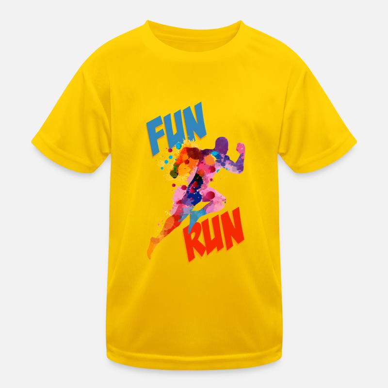 Fun Run Leichtathletik Sprinter Kinder Funktions-T-Shirt