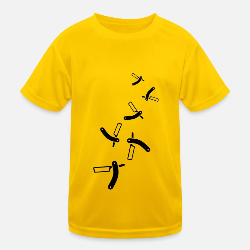 Shave Barber logo icon Kids Functional T-Shirt