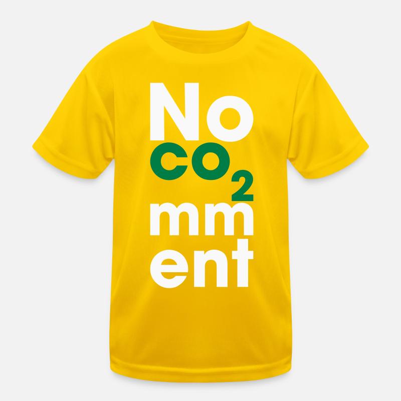 No CO2 Comment – Clean Energy Statement Kids Functional T-Shirt