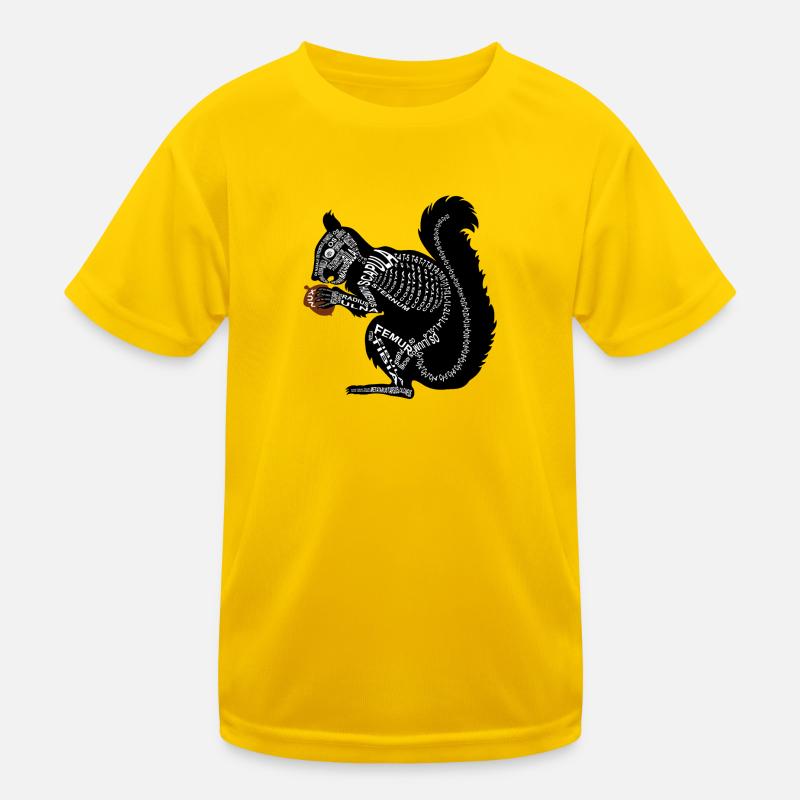 Eichhörnchen Kinder Funktions-T-Shirt