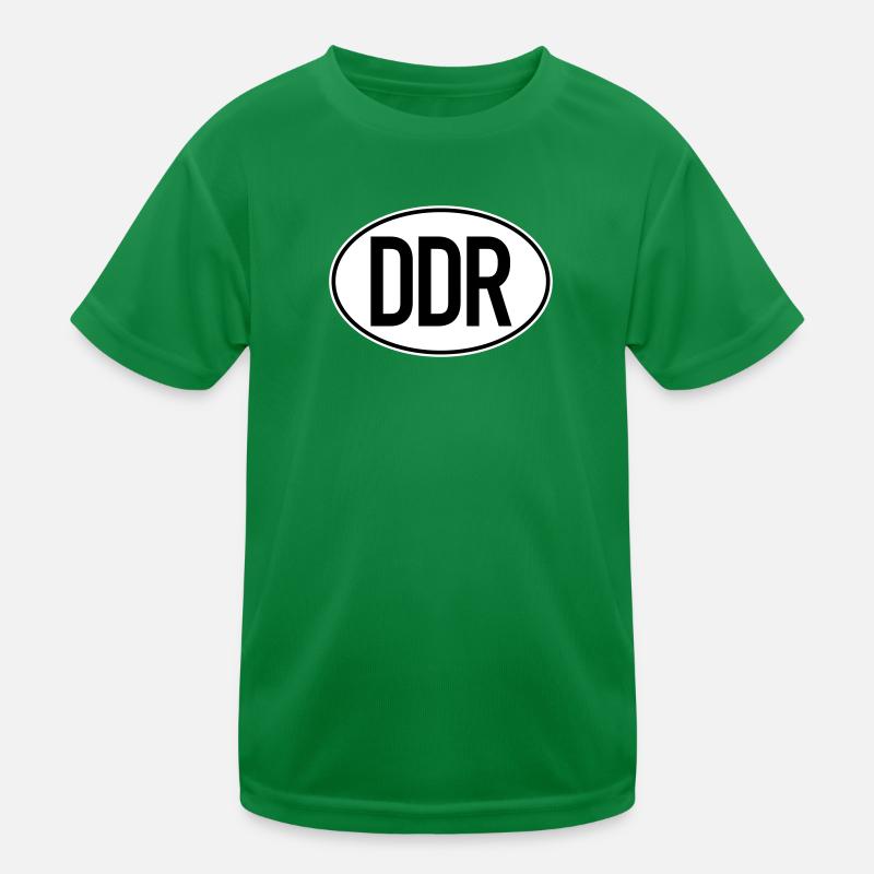 Plaque d’immatriculation DDR (bicolore) T-shirt sport Enfant