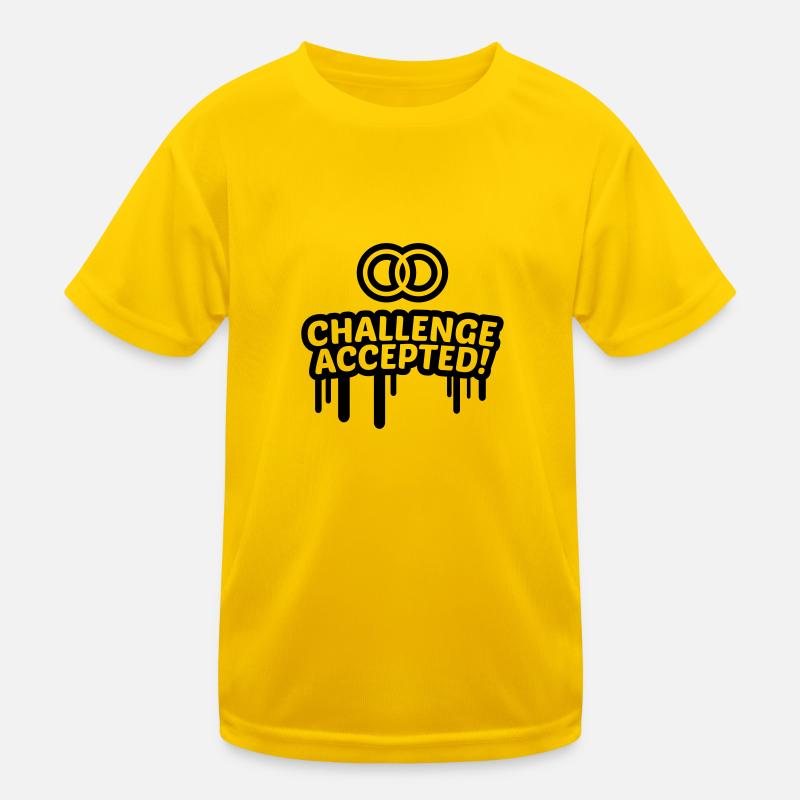 Mariage défi accepté 1 c T-shirt sport Enfant