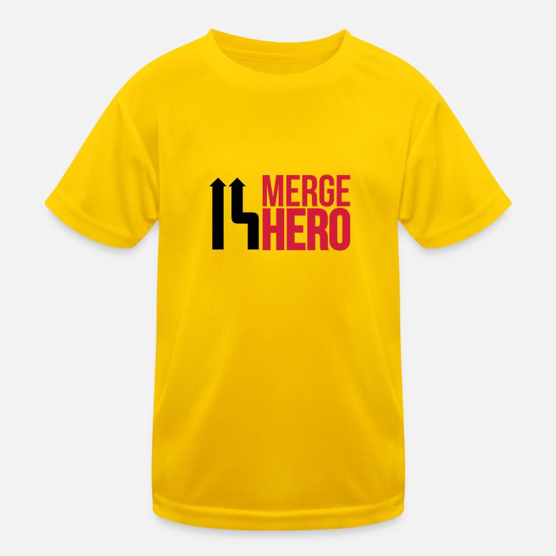 Merge Code Held Kinder Funktions-T-Shirt