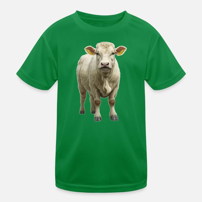 Charolais Beef Kids Functional T-Shirt