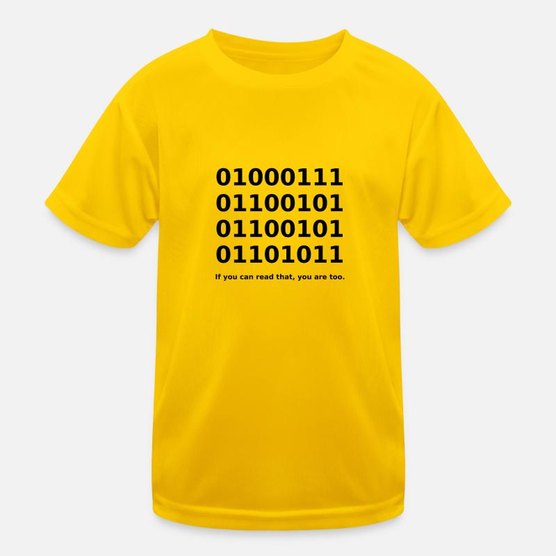 Binary / Binary Code Binary Code Funny T-Shirt Kids Functional T-Shirt