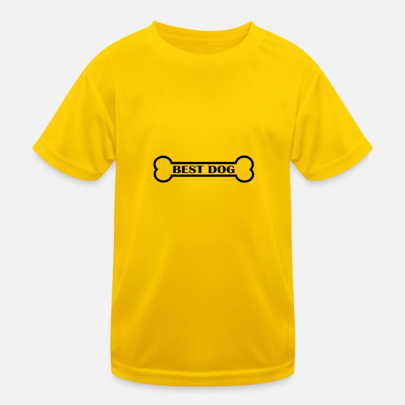Bester Hund / Best Dog mit einem Knochen Kinder Funktions-T-Shirt