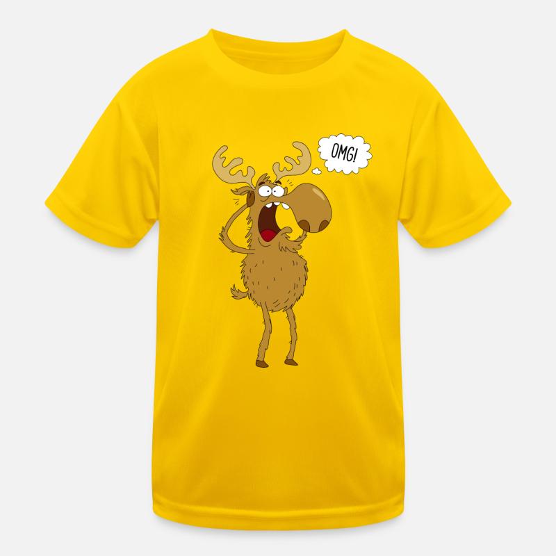 Frightened Moose Kids Functional T-Shirt