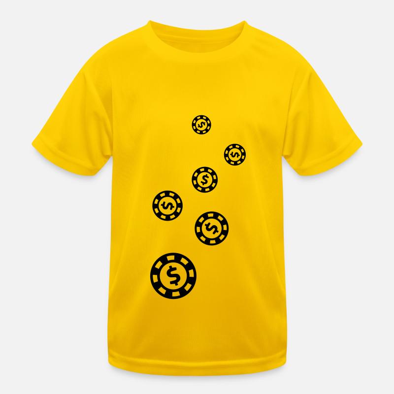 Poker Chip Icon Kinder Funktions-T-Shirt
