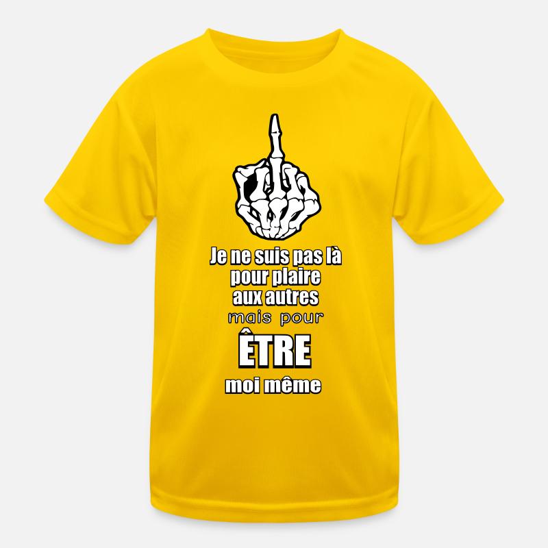 Mittelfinger (ich bin ich selbst) Kinder Funktions-T-Shirt