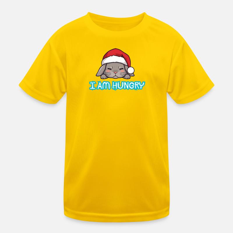 Het Gastronomische Konijntje van Kerstmis Functioneel T-shirt voor kinderen