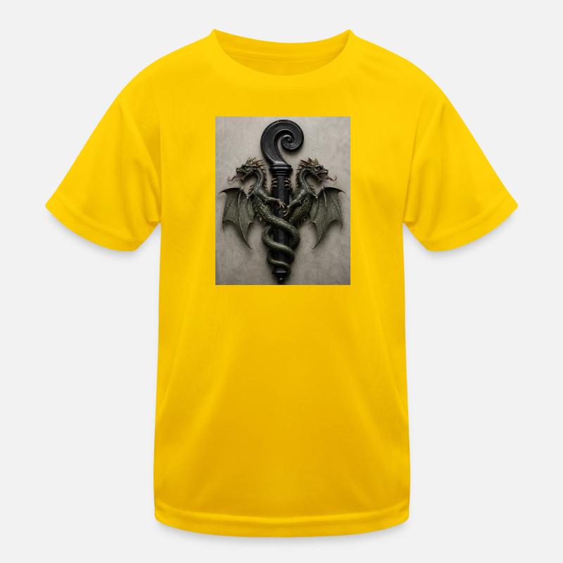 Kites around the handle stick Kids Functional T-Shirt