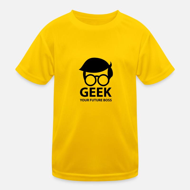 Geek Your future boss nerd Kids Functional T-Shirt