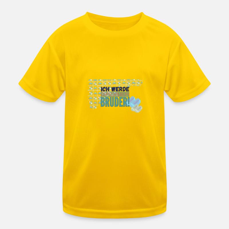 Ich werde großer Bruder Kinder Funktions-T-Shirt