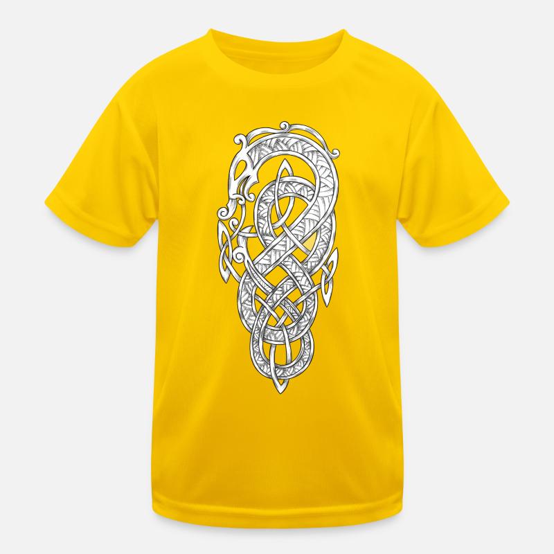 Wikinger-Schlange Kinder Funktions-T-Shirt