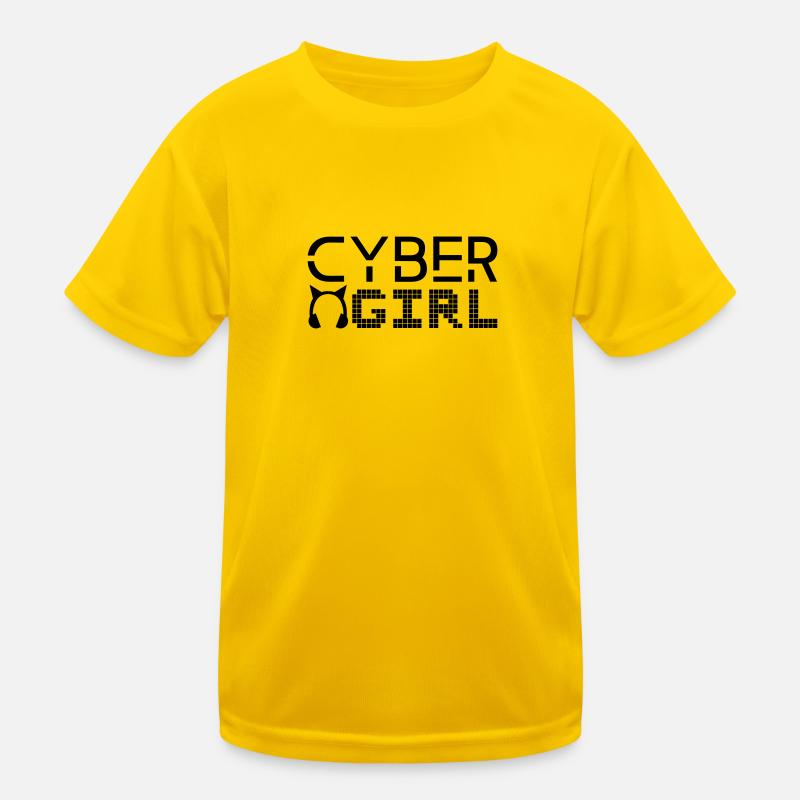 Cyber-Mädchen Kinder Funktions-T-Shirt