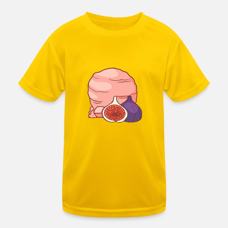 Fruit de la figue Crème glacée Crème glacée Glace T-shirt sport Enfant