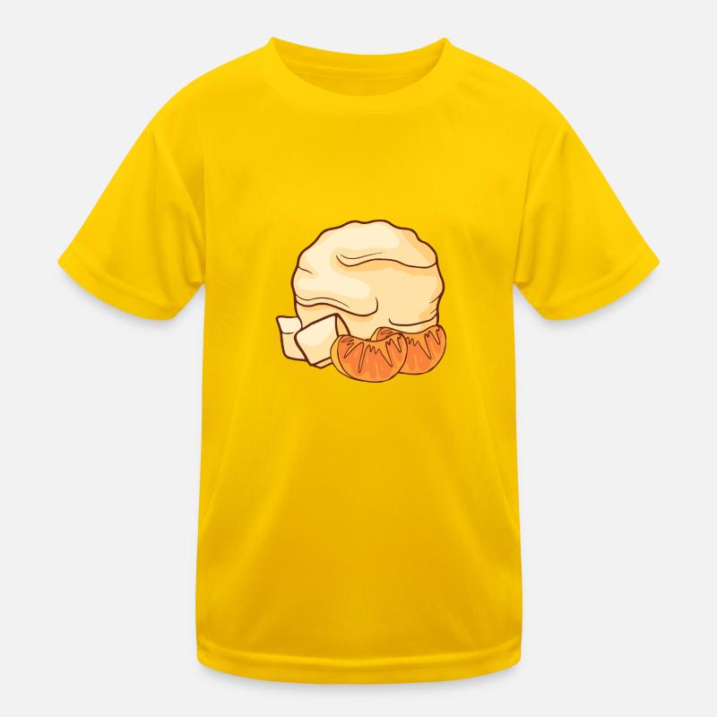 Mandarinen Eis Speiseeis Eiskrem Eiscreme Kugeleis Kinder Funktions-T-Shirt