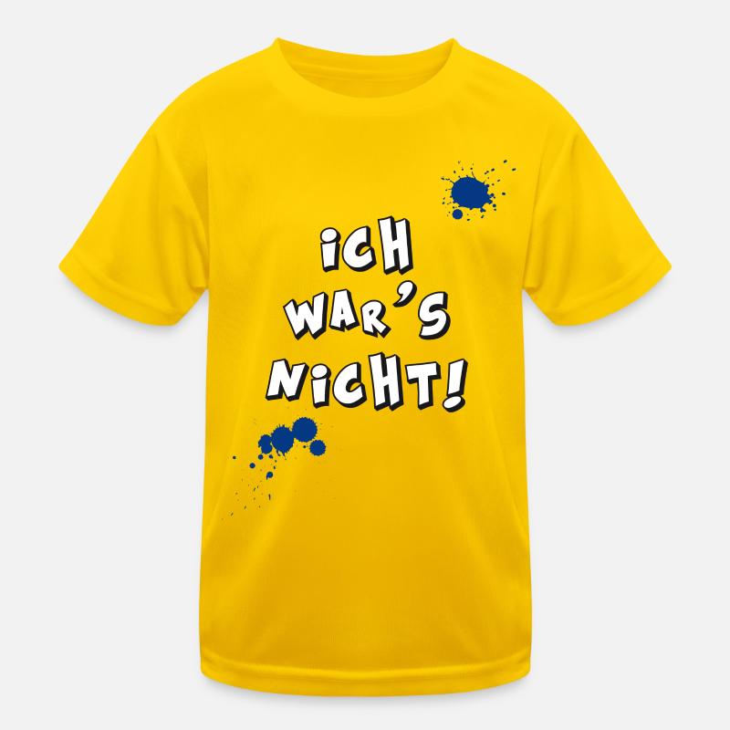 ich wars nicht kinder frech unschuldig fun fleck Kinder Funktions-T-Shirt