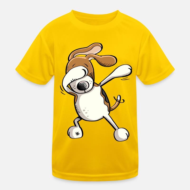 Funny Dab Dance Beagle - Hund - Comic - Geschenk Kinder Funktions-T-Shirt