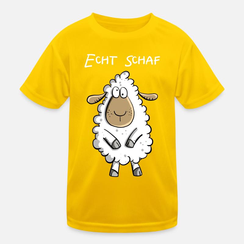 Echt Schaf I Cooles Schäfchen Comic Geschenk Fun Kinder Funktions-T-Shirt