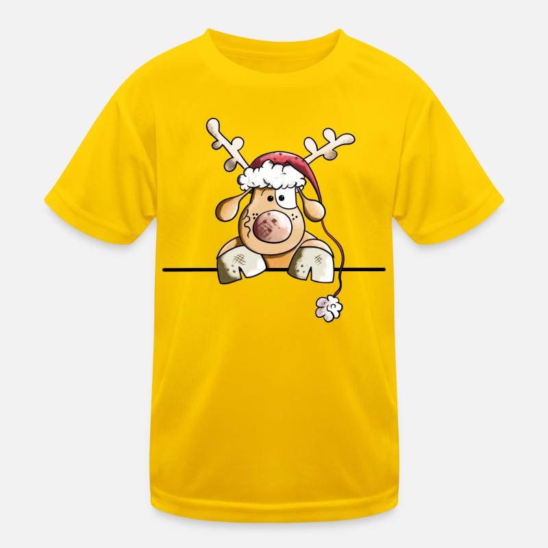 Rufus das Rentier Kinder Funktions-T-Shirt
