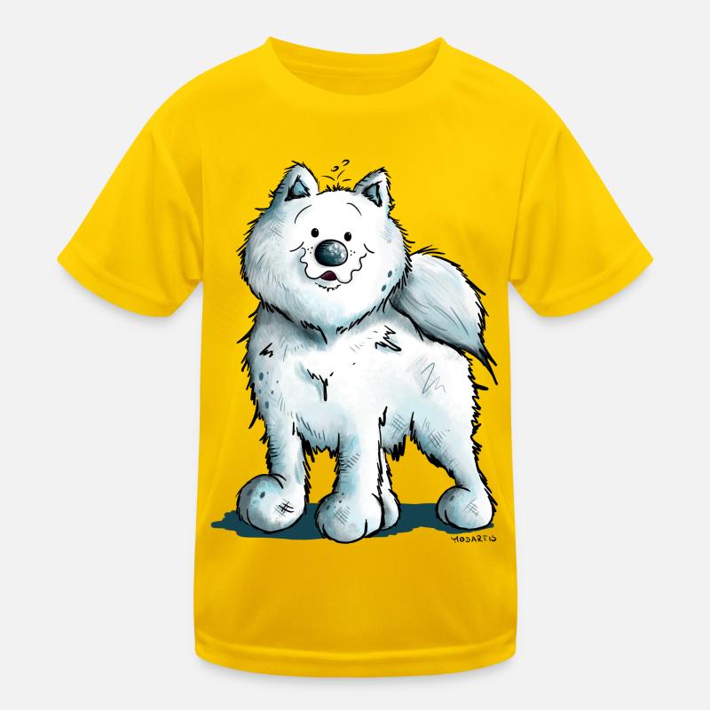 Sweet Samoyed Dog Kids Functional T-Shirt