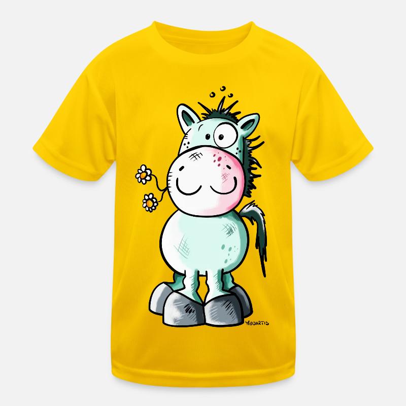 Mignon Cheval T-shirt sport Enfant