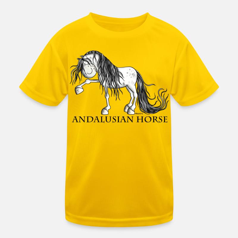 Süßer Andalusier Kinder Funktions-T-Shirt